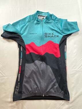 Moretti Women Race Cut Cycling Jersey The Bike Shack Teal Gray Pink Small